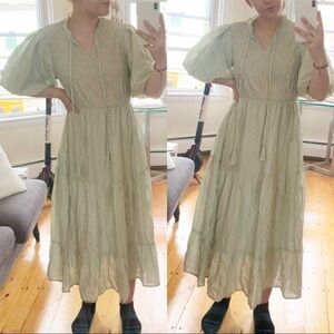 Hill House Puff Sleeve Nap Dress Size Small